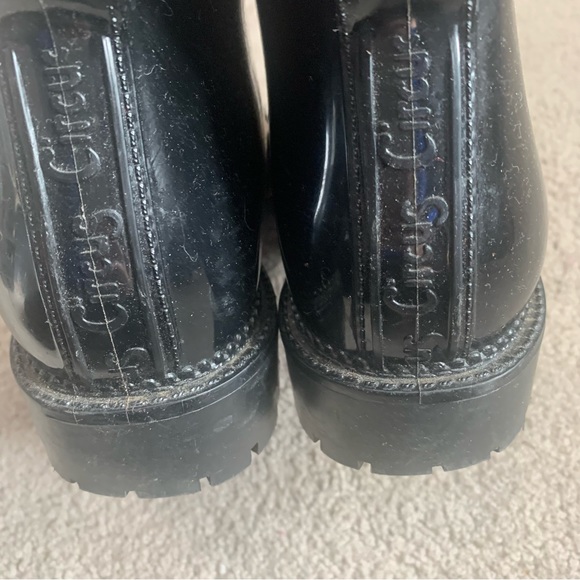 Sam Edelman Circus Shiny Patent Leather Lace Up Chunky Combat Boots - Picture 8 of 13